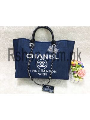 Chanel 31 Rue Cambon Canvas Cloth Blue Bag Price in Pakistan