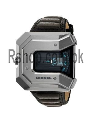 Diesel Men's DZ7385 'Carver' Black Leather Watch Price in Pakistan