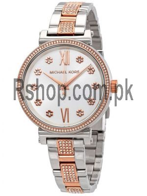 Michael Kors Sofie Crystal Silver Dial Two-tone Ladies Watch Price in Pakistan
