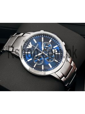 Emporio Armani  Blue Dial Men Wrist Watch Price in Pakistan