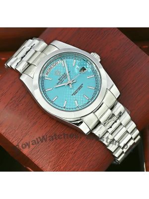 Rolex Day Date 40 Ice Blue Dial Watch