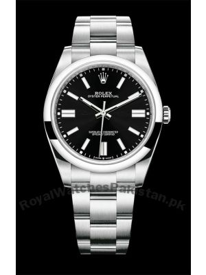 Rolex Oyster Perpetual Black Dial Watch