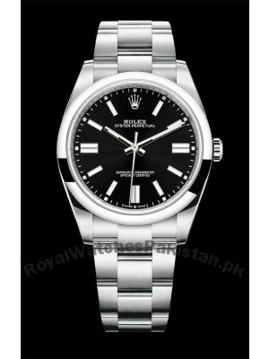Rolex Oyster Perpetual Black Dial Watch