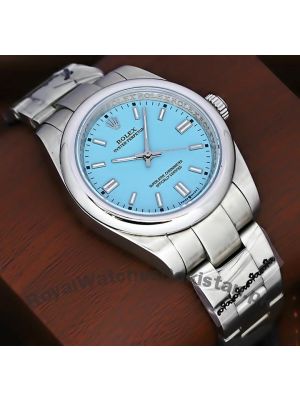 Rolex Oyster perpetual Tiffany Turquoise Dial Watch